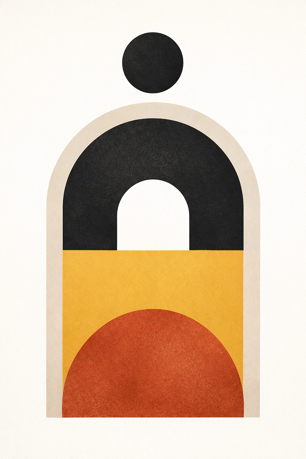 Абстрактный геометрический постер «Арка»