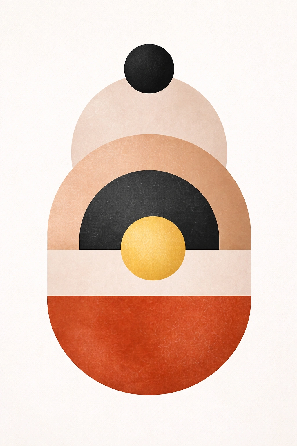 Абстрактный геометрический постер «Баланс форм»