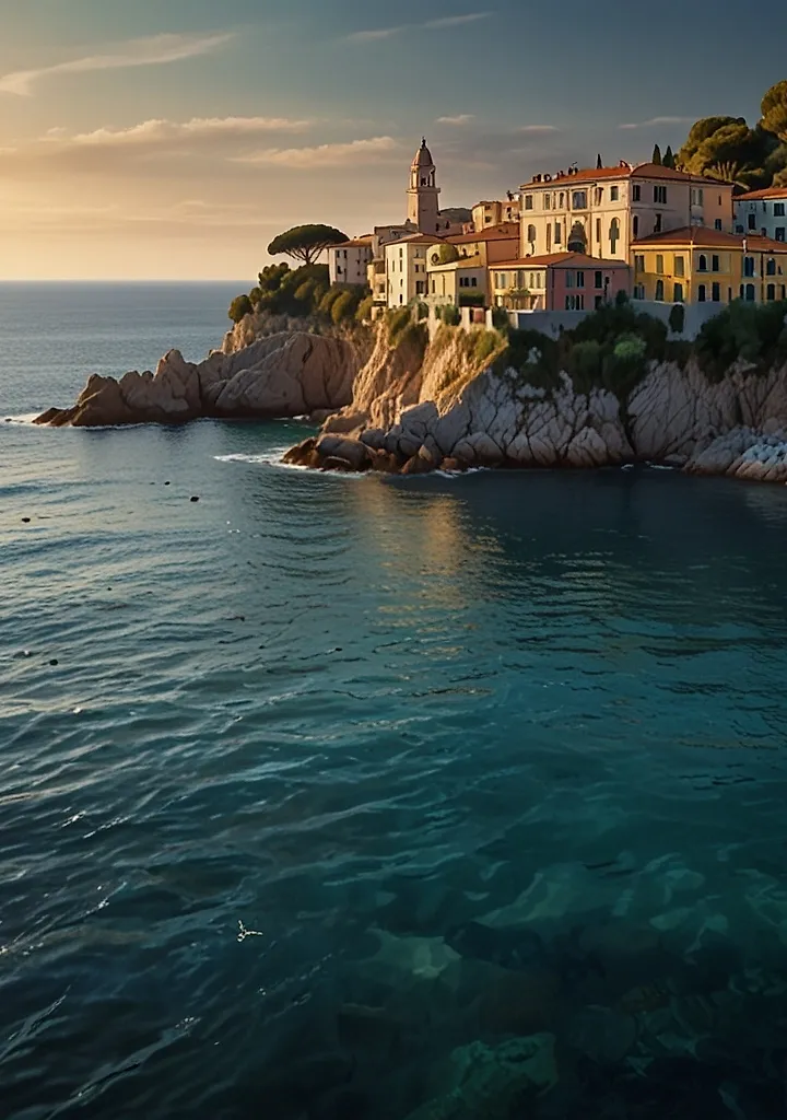 Деревня на скалах